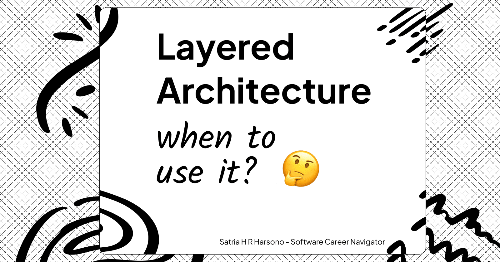 Avoid This Simple Software Architectures for Solving Complex Problems